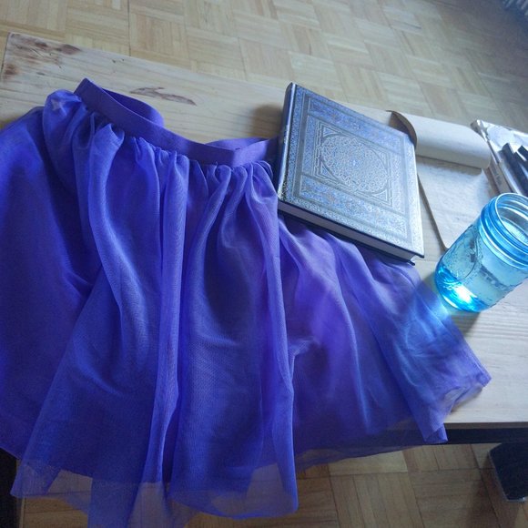 Purple Chiffon Fairy Skirt - Picture 2 of 3